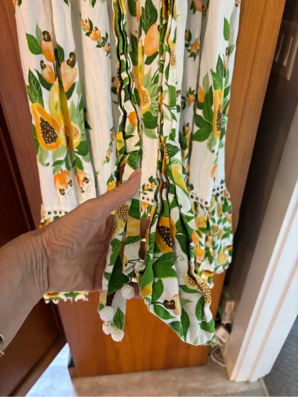 Farm Rio Papaya Salad Scarf Maxi dress - Picture 11 of 16